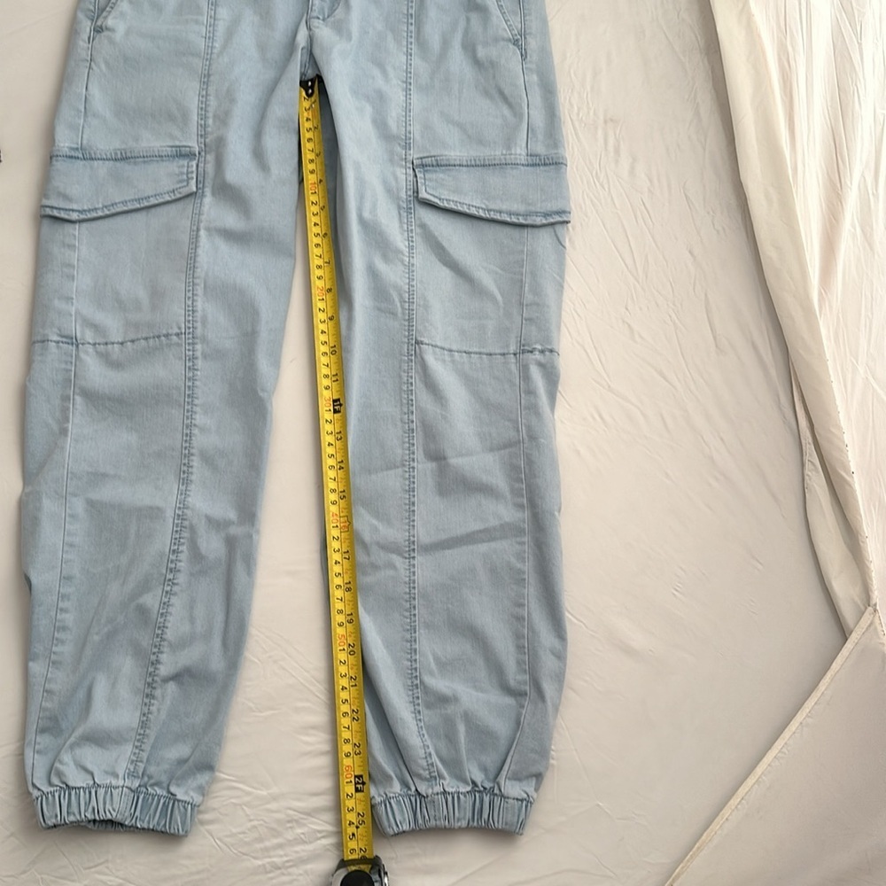 Sanctuary Rebel Ultra Pale blue casual stretch cargo jogger pants - Picture 10 of 15